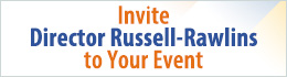 Invite Director Colleen Russell-Rawlins to your event