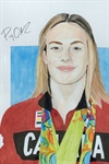Portrait of Canadian Olympic Champion Penny Oleksiak Unveiled