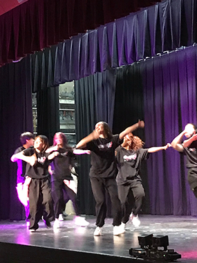 YMCI dance students perform at Day of Pink assembly 