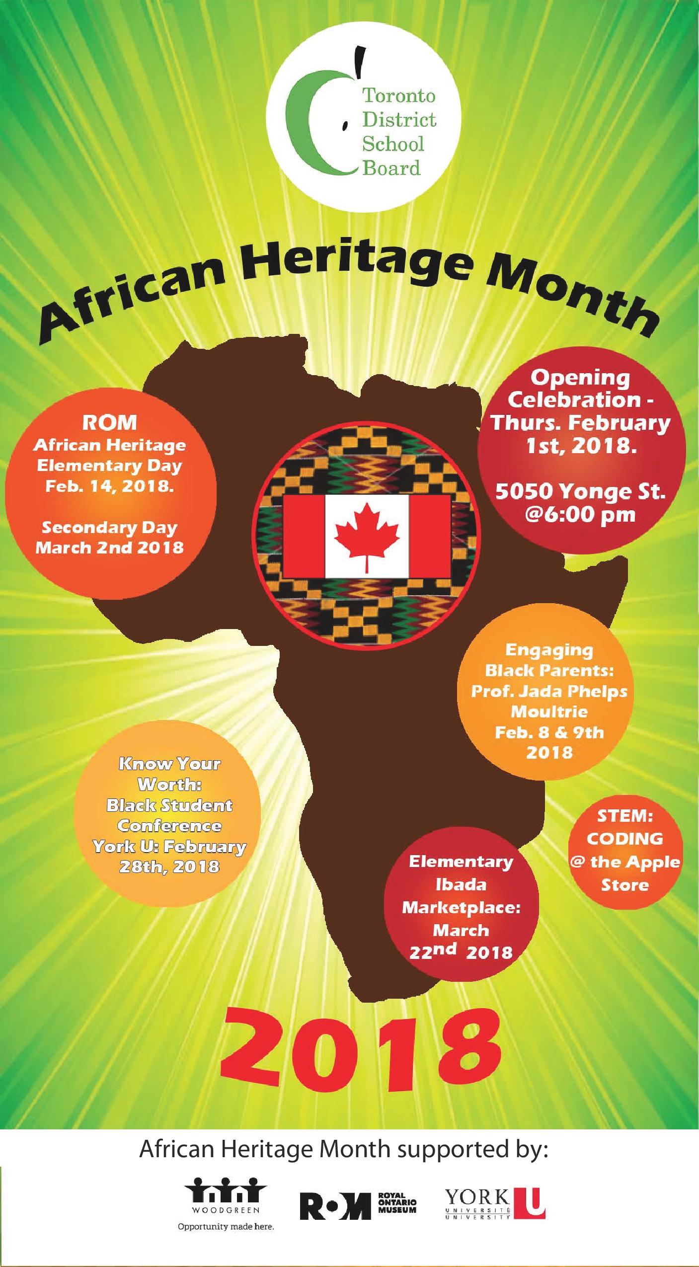 African Heritage Month poster