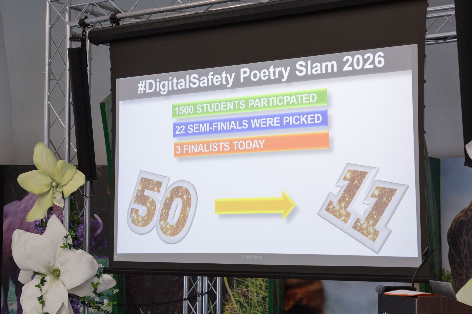 Photo from Digital Safety Poetry Slam.