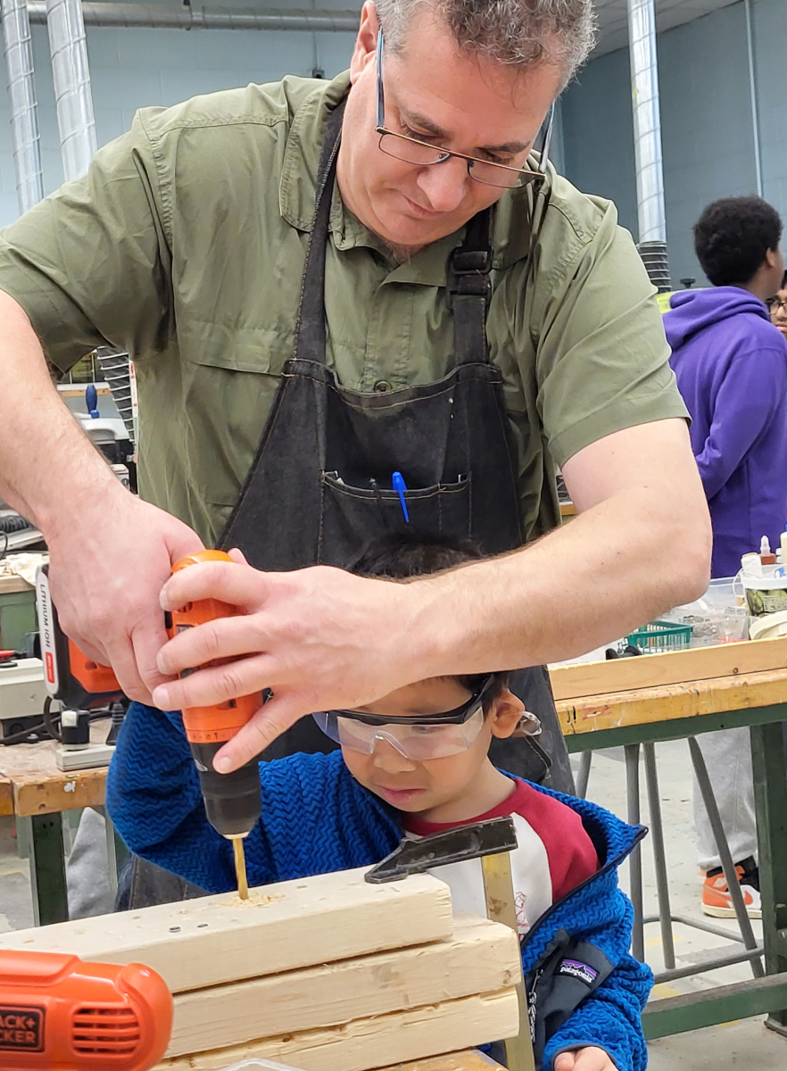 Staff and students participate in the skilled trades fair