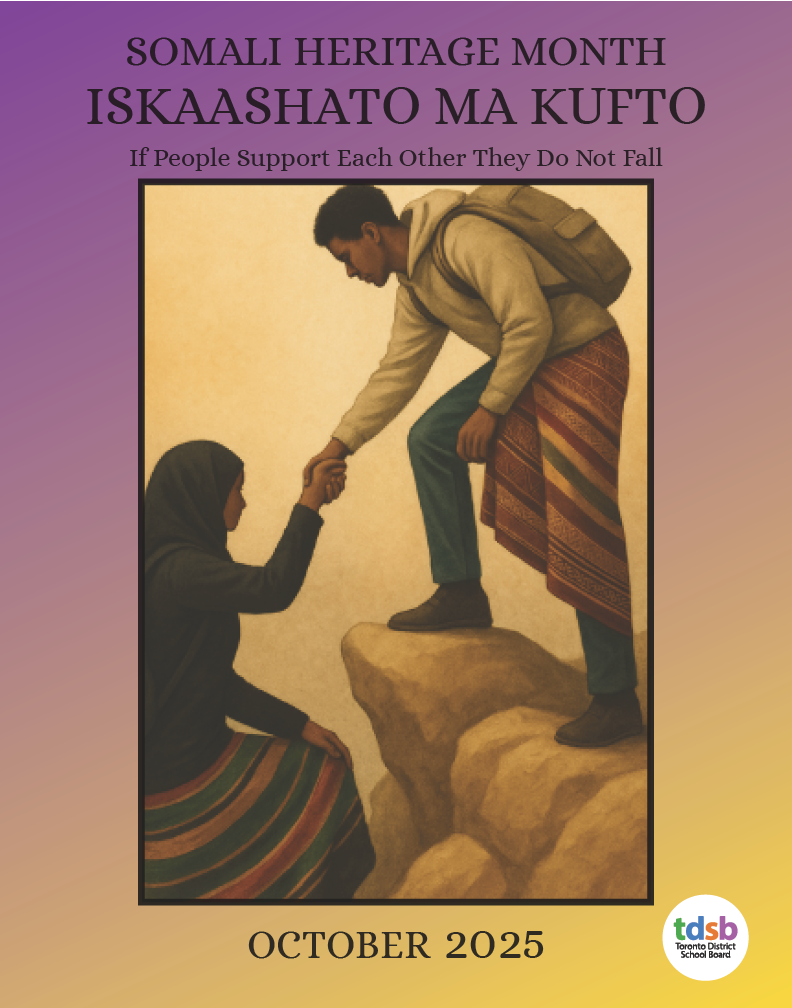 tdsb poster for somali heritage month 2025 