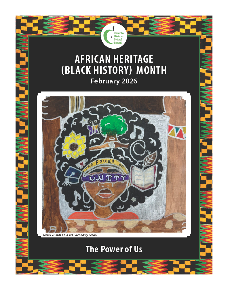 A detailed illustration of a person with hair composed of symbolic images, including a tree, musical notes, a paint palette, a butterfly, and an open book. The word “POWER” appears at the center. The background features warm earth tones and textured shading.