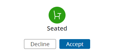 An offered seat has Accept and Decline controls.