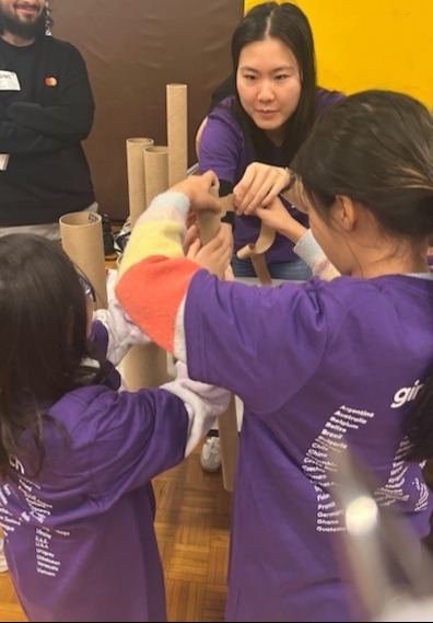 Chartland JPS students participate in Girls4Tech event.