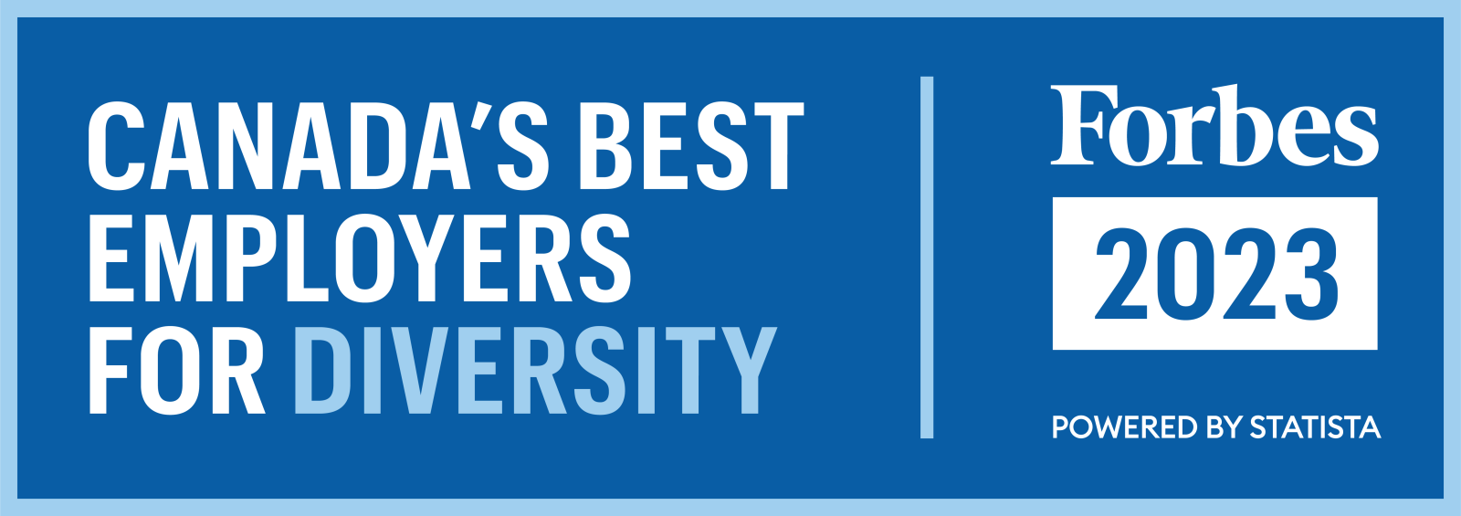 Canada's Best Employer for Diversity - Forbes 2023 - Powered by Statista
