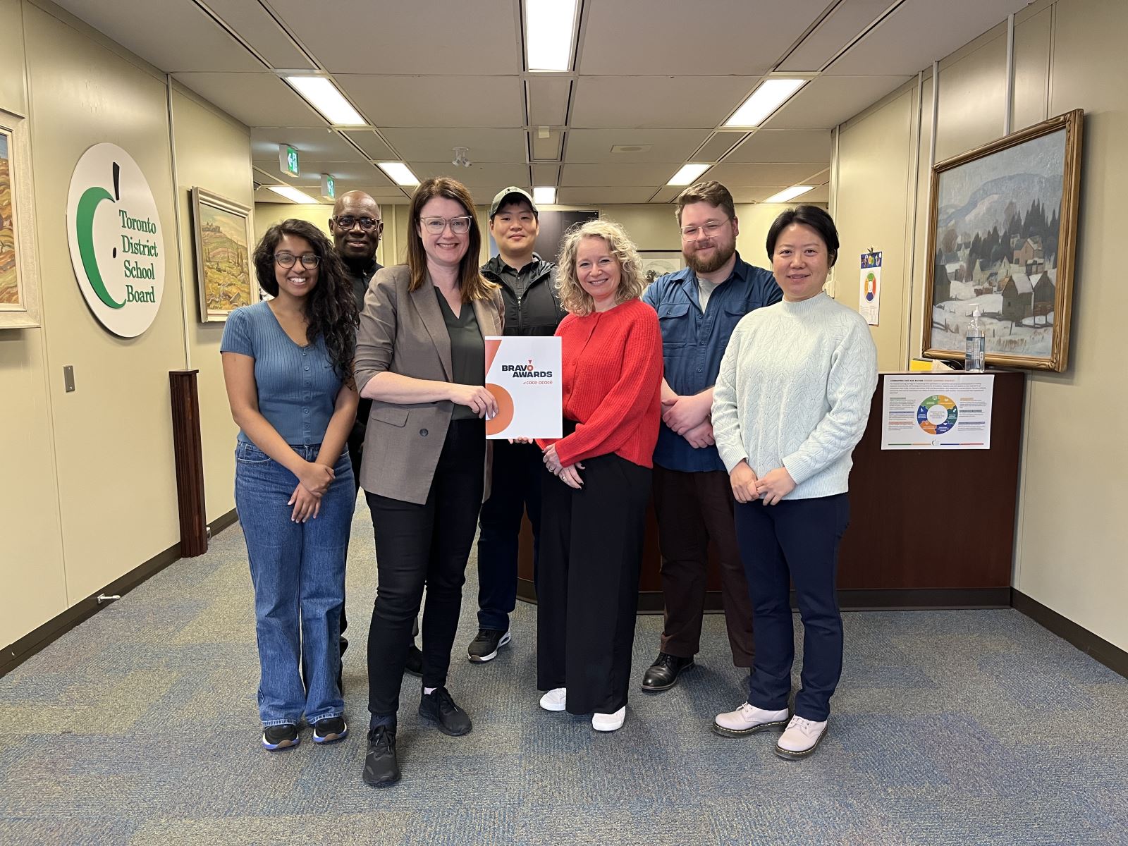A group photo of the a few of the recipients.