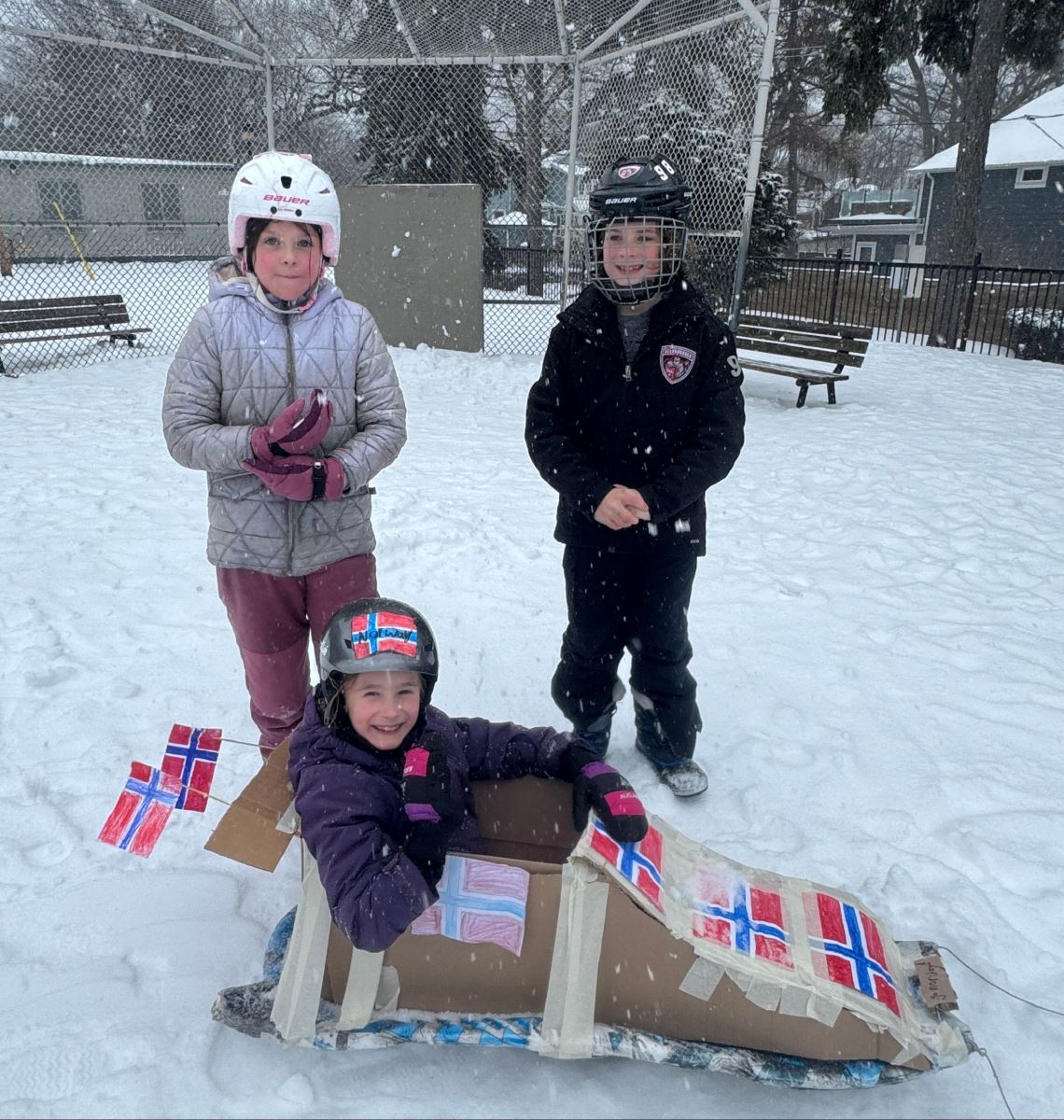 Balmy Beach students make bobsled