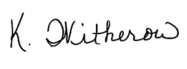 Kathy Witherow Signature