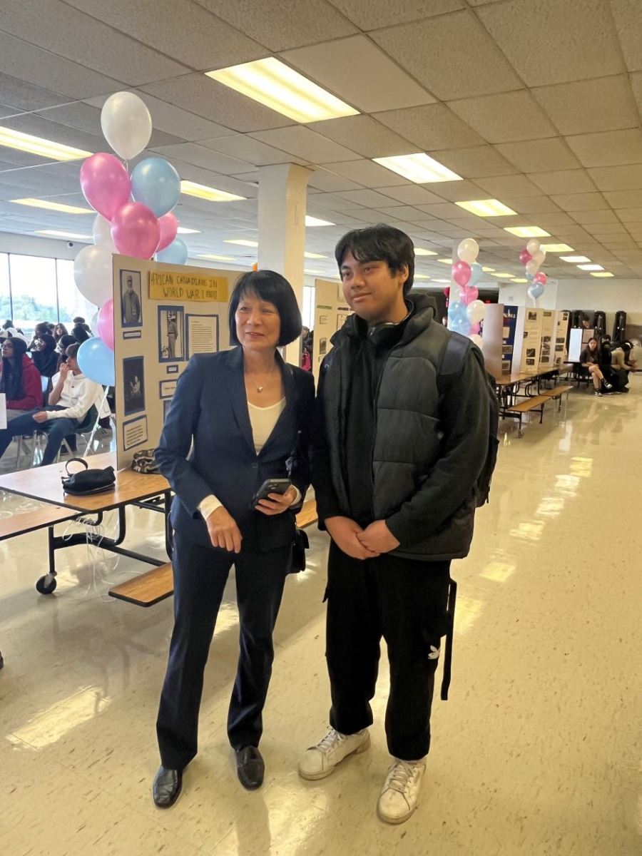 Mayor Chow With Student
