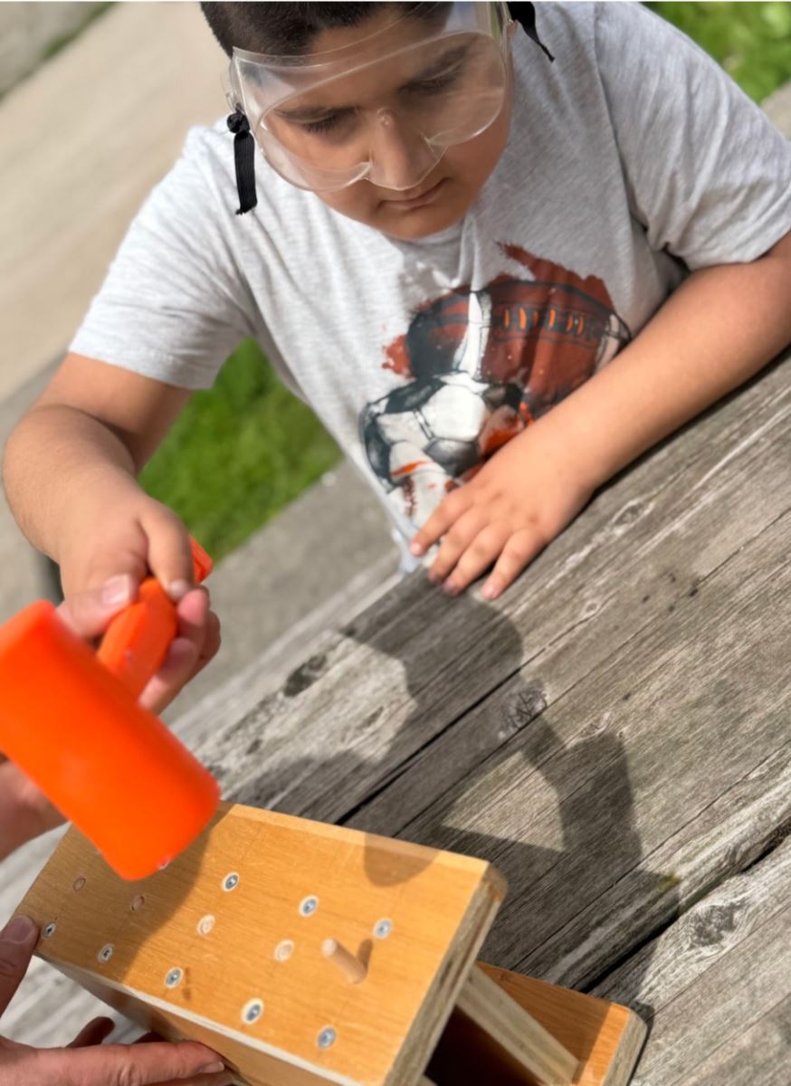 William J McCordic School student learns to build