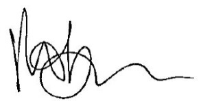 chair's signature