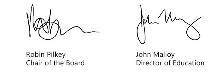 Chair and Director Signature