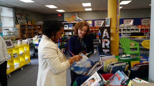 Trustee Debbie King and MPP Alexa Gilmour