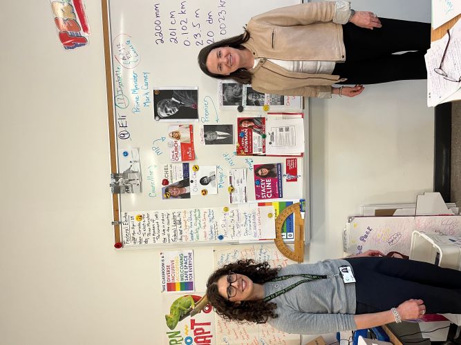 Trustee Stacey Cline and MPP Stephanie Bowman