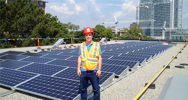 solar panels at Forest Manor