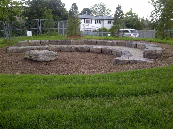 stone seating amphitheatre-style