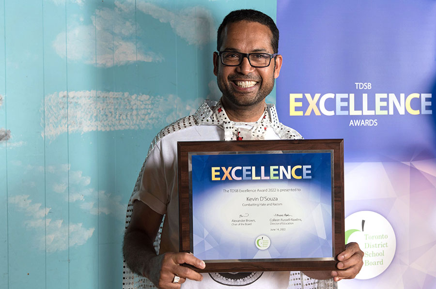 TDSB Excellence Award recipient Kevin D’Souza. Open Gallery