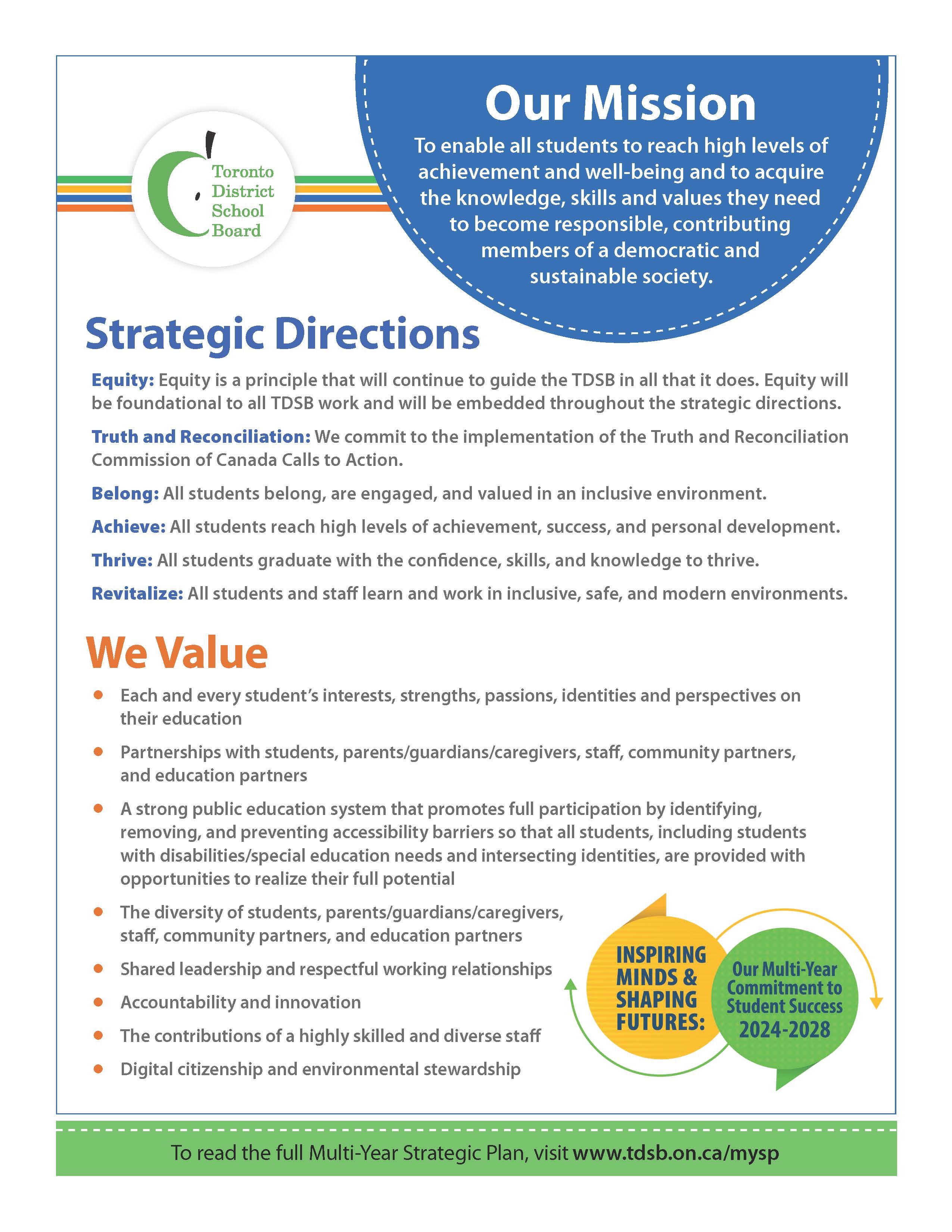 Multi-Year Strategic Plan