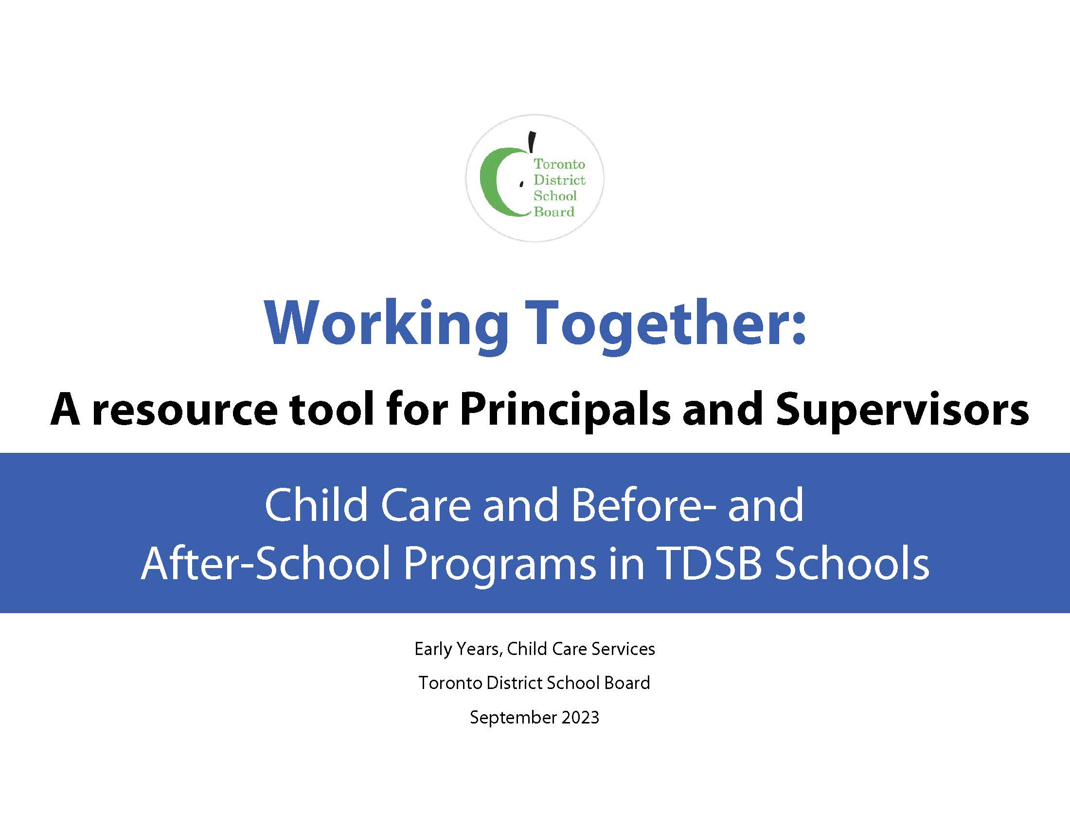 Child Care and Before-and After-School Program Resources