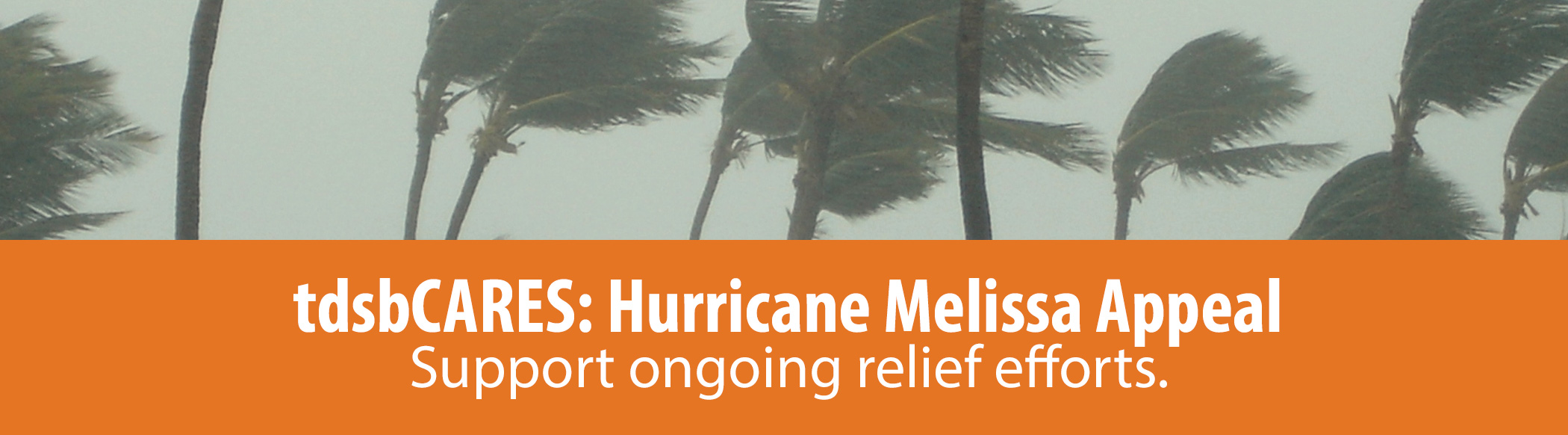 TDSB Cares: Hurricane Melissa Appeal Supporting Ongoing Efforts
