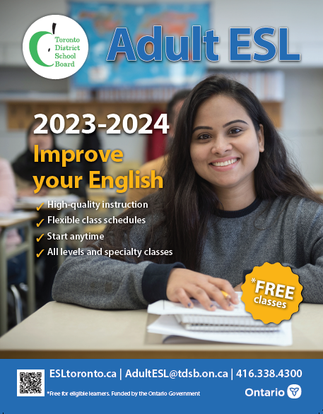 Adult ESL 2022 to 2023 Brochure