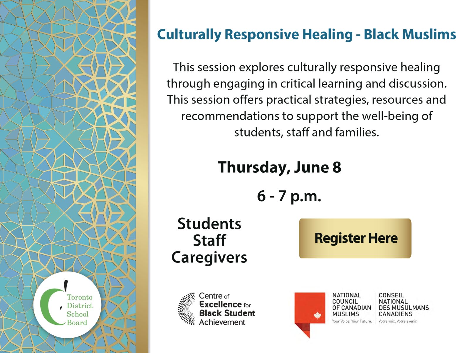 NCCM Culturally Responsive Healing Black Muslims