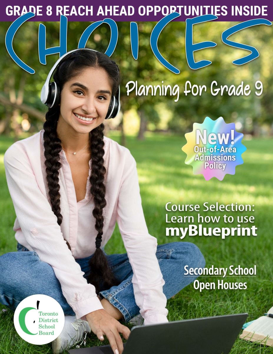 TDSB Choices 2022-23 front page