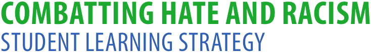 Combatting hate and racism student learning strategy
