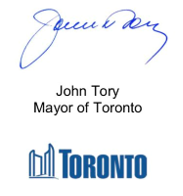 mayor John Tory signiture