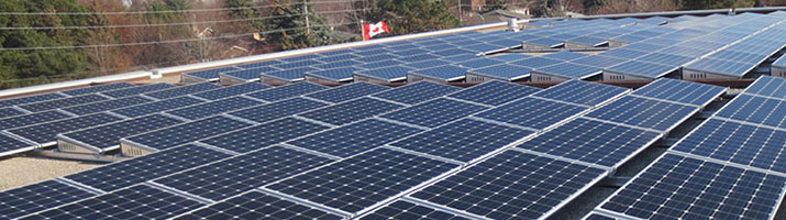solar panels on school roof