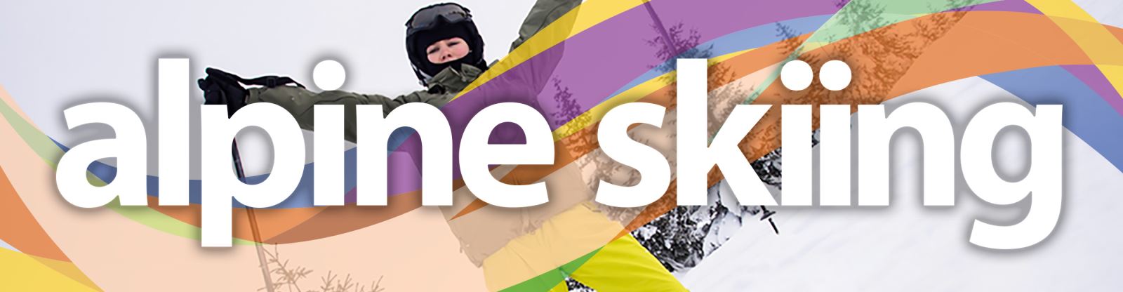 Alpine skiing banner
