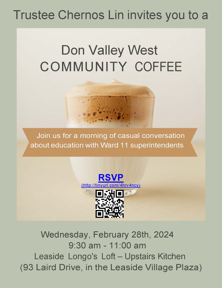 Ward 11 Community Coffee in Person Flyer