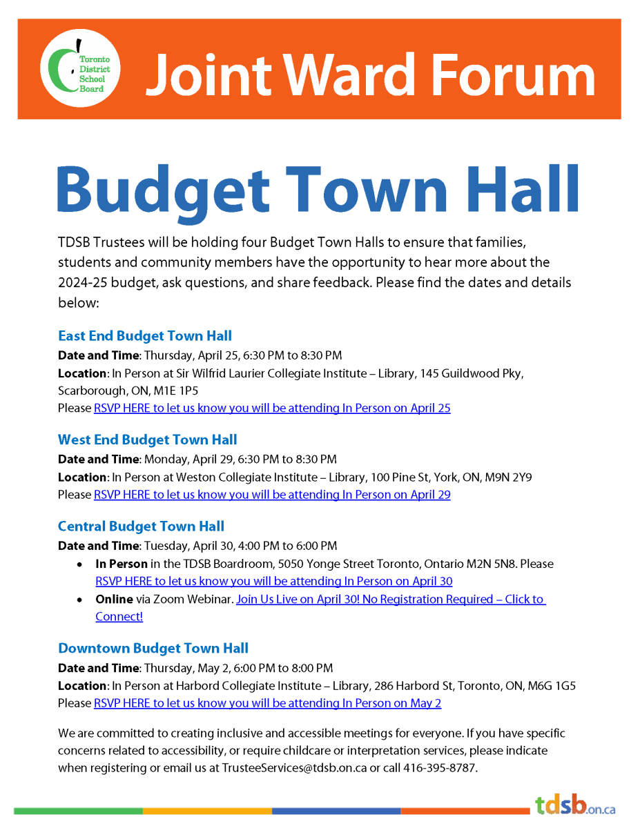 Joint Ward Budget Town Hall