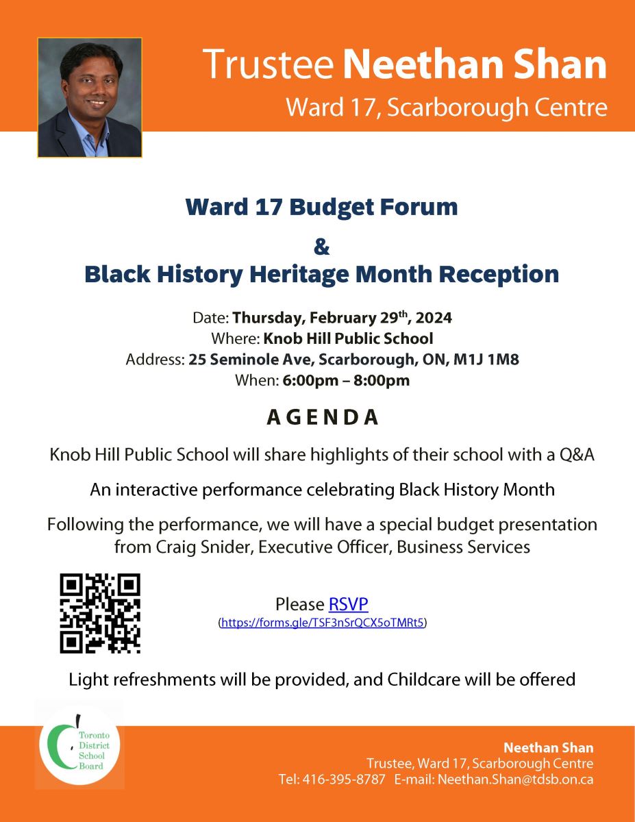 WArd 17 Budget Forum & Black History Heritage Month Reception 