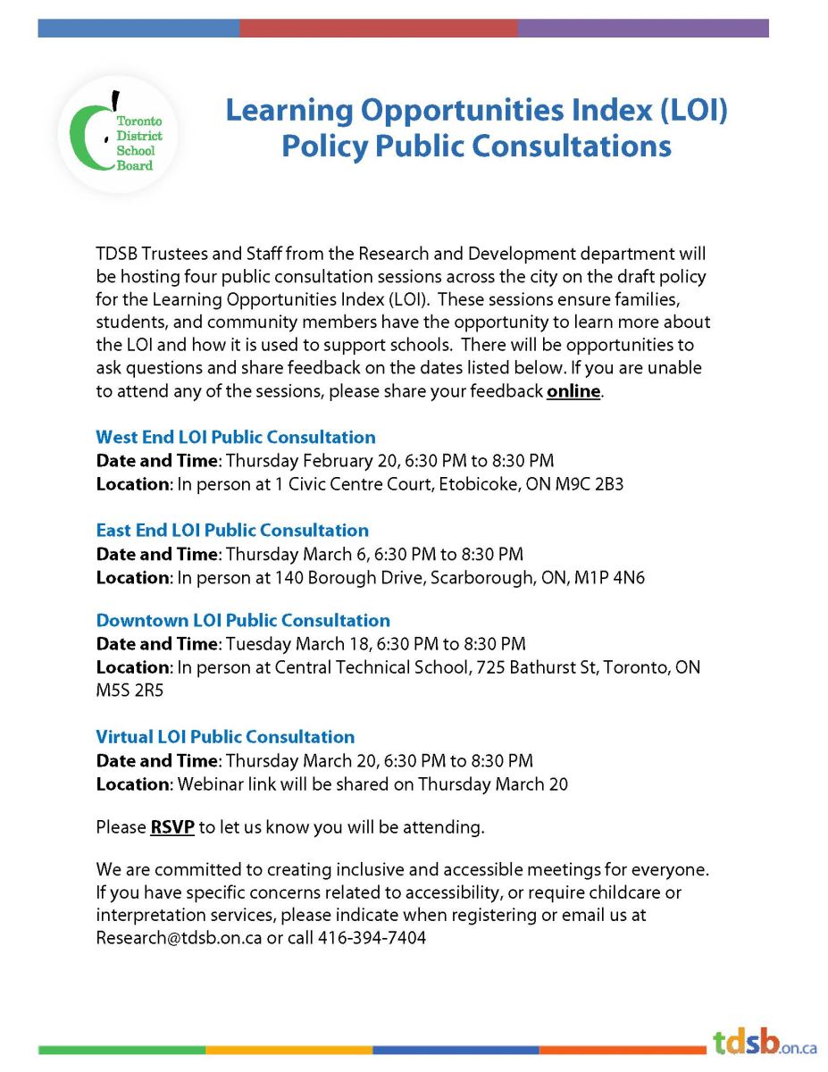 LOI Public Consultation