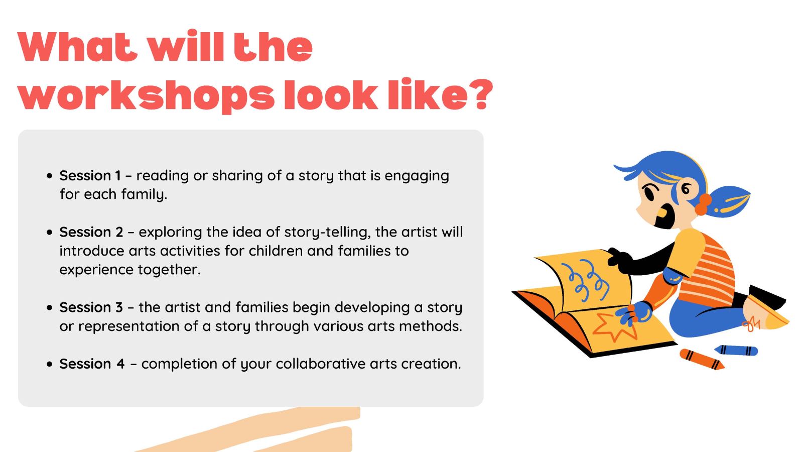 What Will the Workshops Look Like?